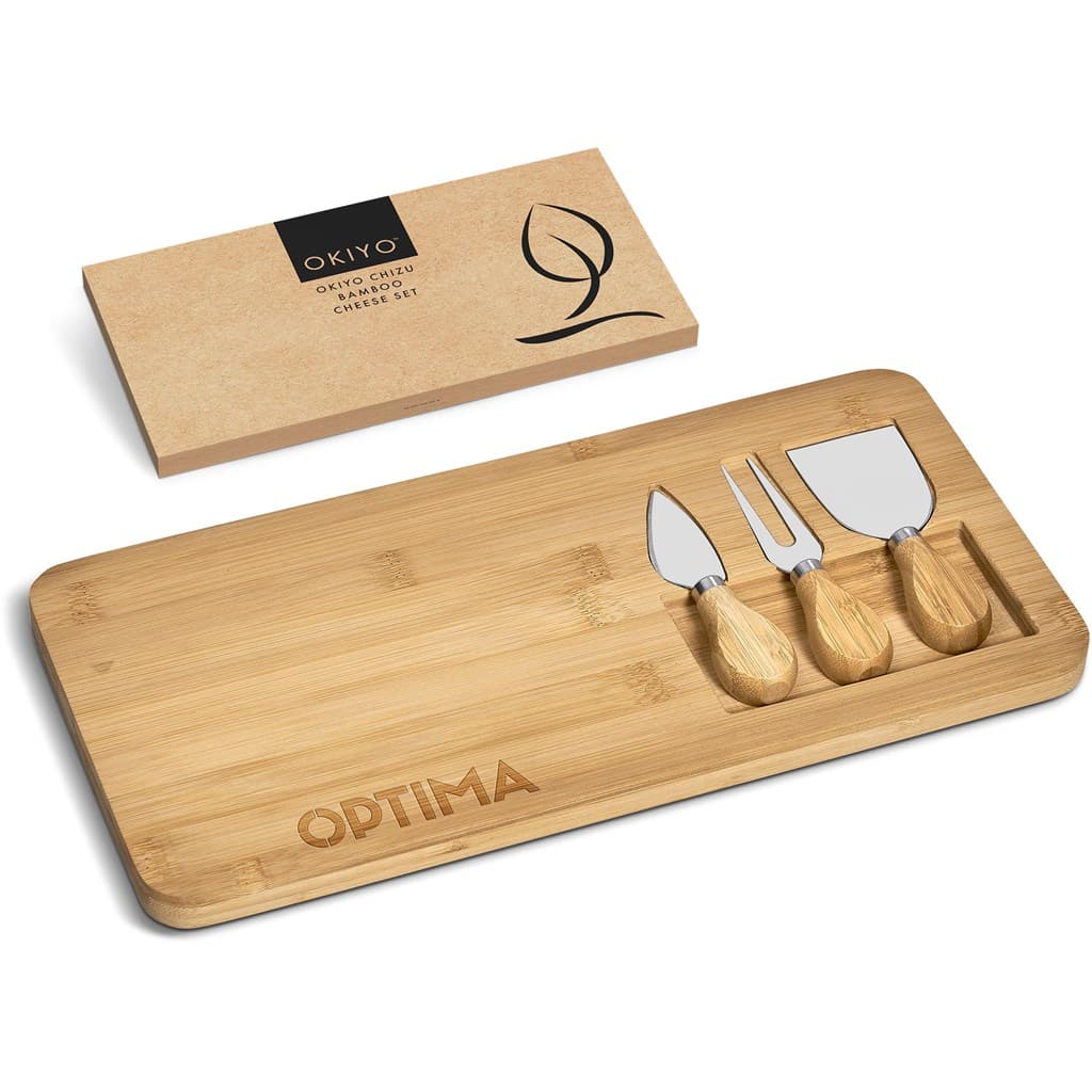 Okiyo Chizu Bamboo Cheese Board Set thumbnail 4