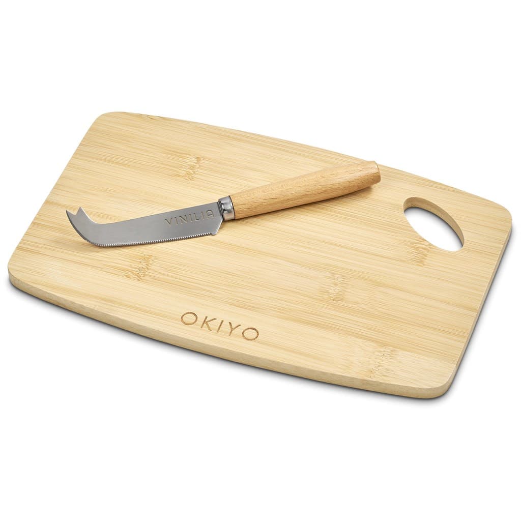 Okiyo Edamu Bamboo Cheese Board Set thumbnail 3
