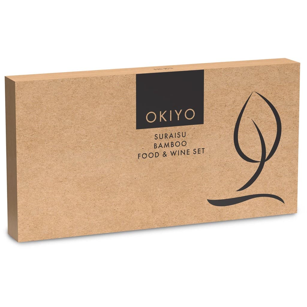 Okiyo Suraisu Bamboo Food & Wine Set thumbnail 4