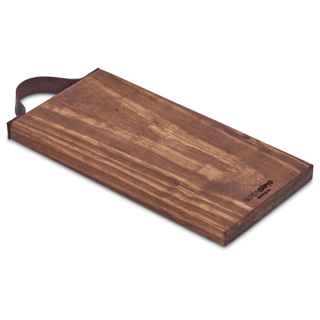 Serendipio Small Team Time Wooden Tray with Leather Strap thumbnail 2