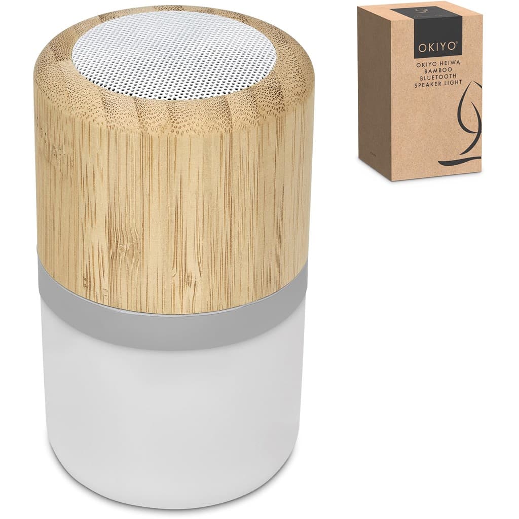 Okiyo Heiwa Bamboo Bluetooth Speaker & Night Light thumbnail 3