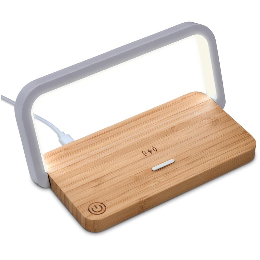 Okiyo Yoru Bamboo Wireless Charger & Night Light thumbnail 3