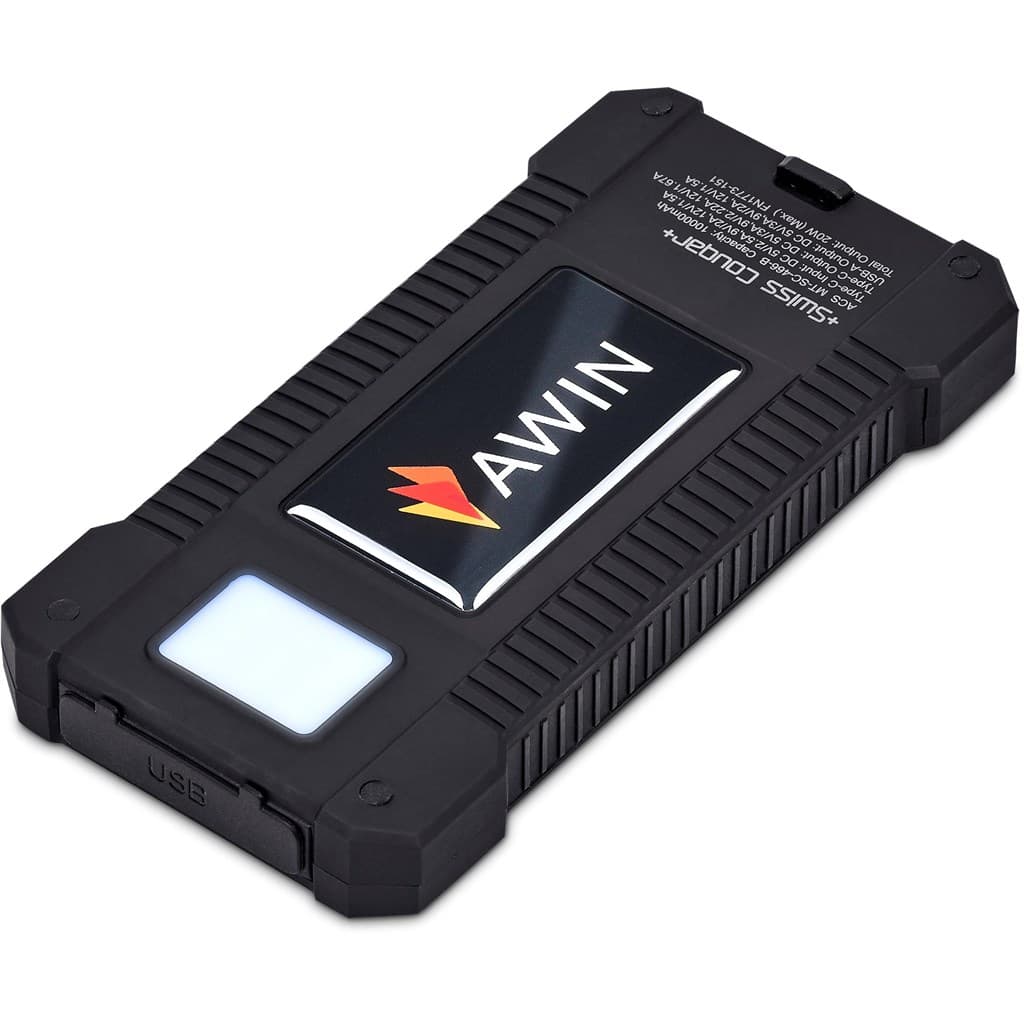 Swiss Cougar Durban Fast Charge 20W Solar Power Bank -10000mAh thumbnail 3