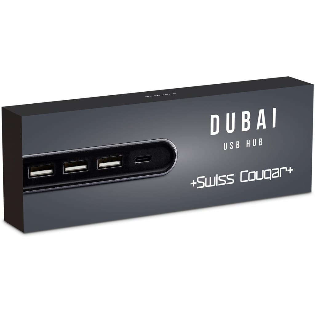 Swiss Cougar Dubai USB Hub – Gun Metal