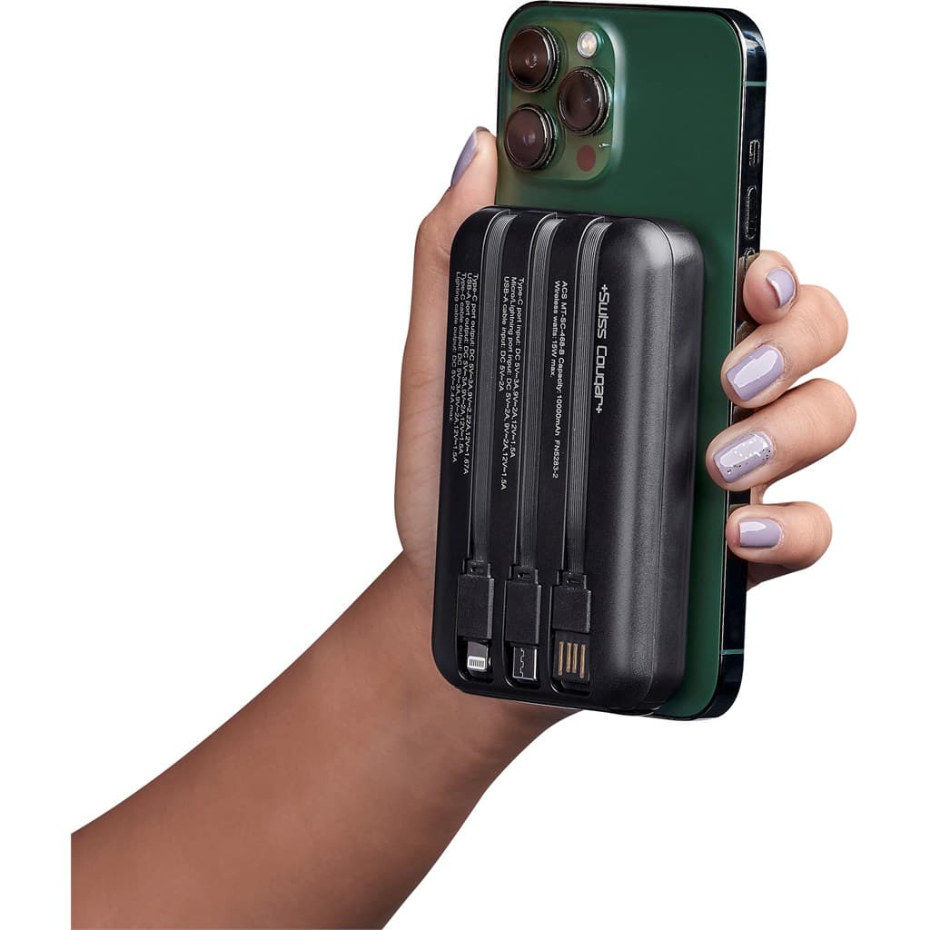 Swiss Cougar Argos Fast Charge 20W Wireless Charging Magnetic Power Bank -10,000mAh thumbnail 15