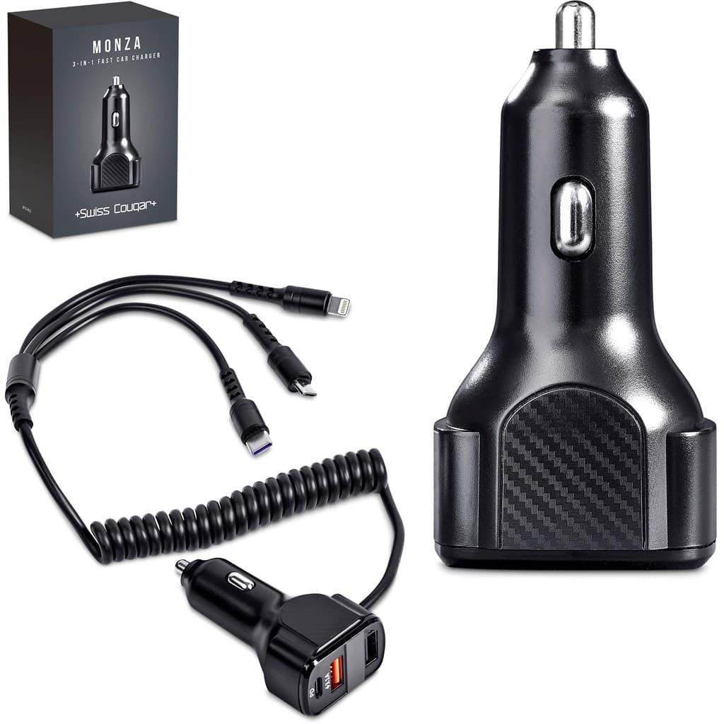 Swiss Cougar Monza 3-in-1 Fast Car Charger thumbnail 2