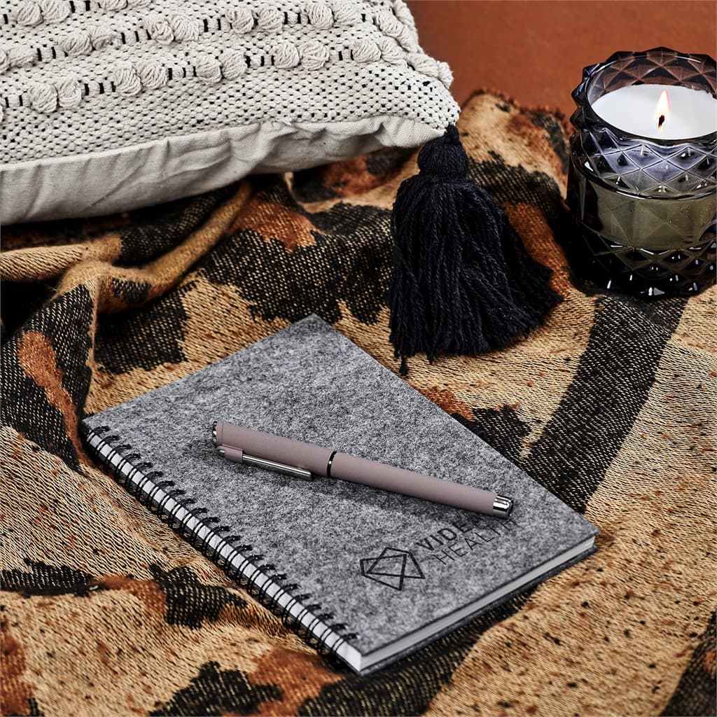 Okiyo Fuji Recycled PET Felt A5 Spiral Notebook thumbnail 5