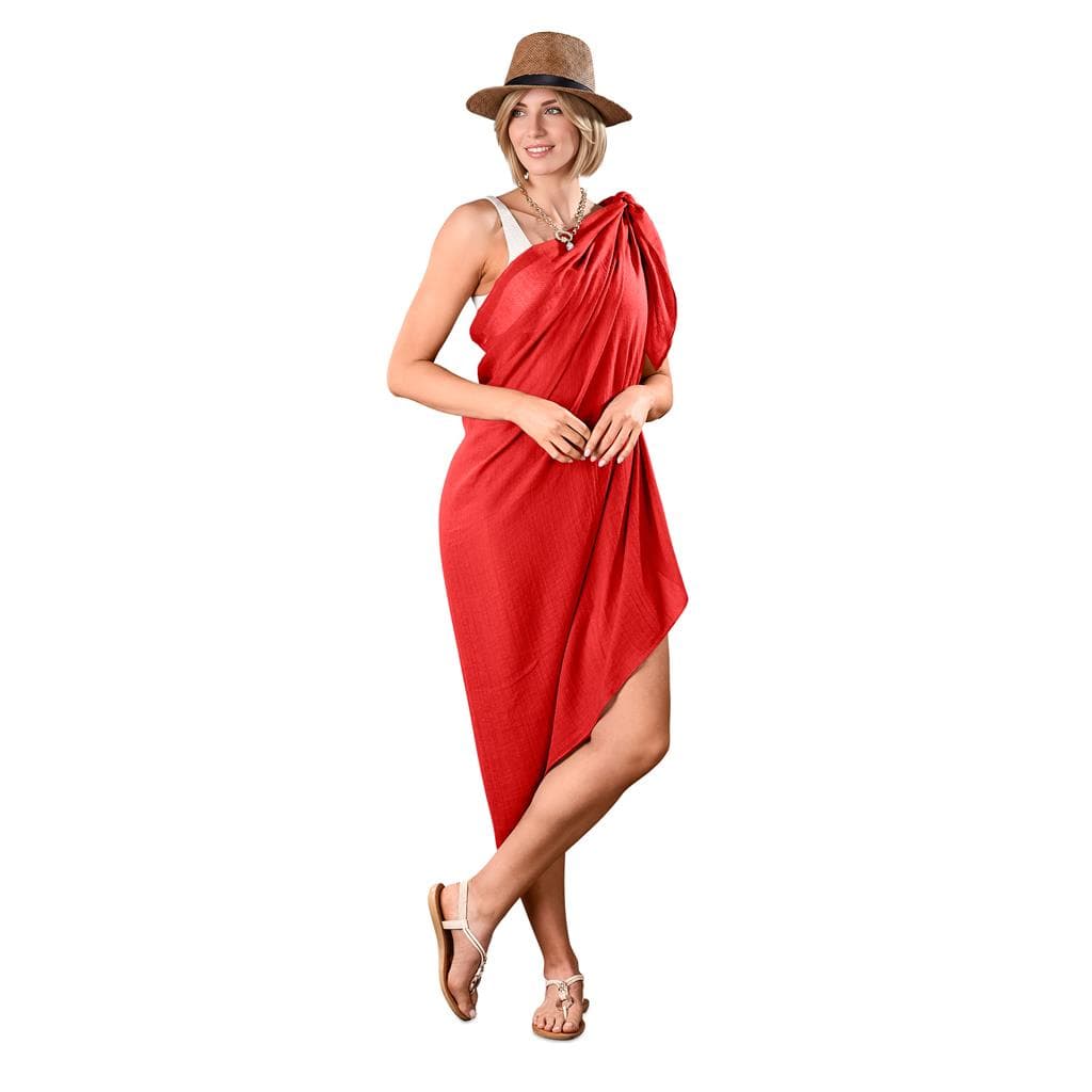 Hawaii Multi-Function Scarf & Sarong – Red