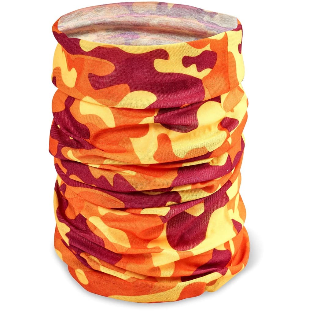 Adults Camo Flexi Tubular Bandana – Orange thumbnail 4
