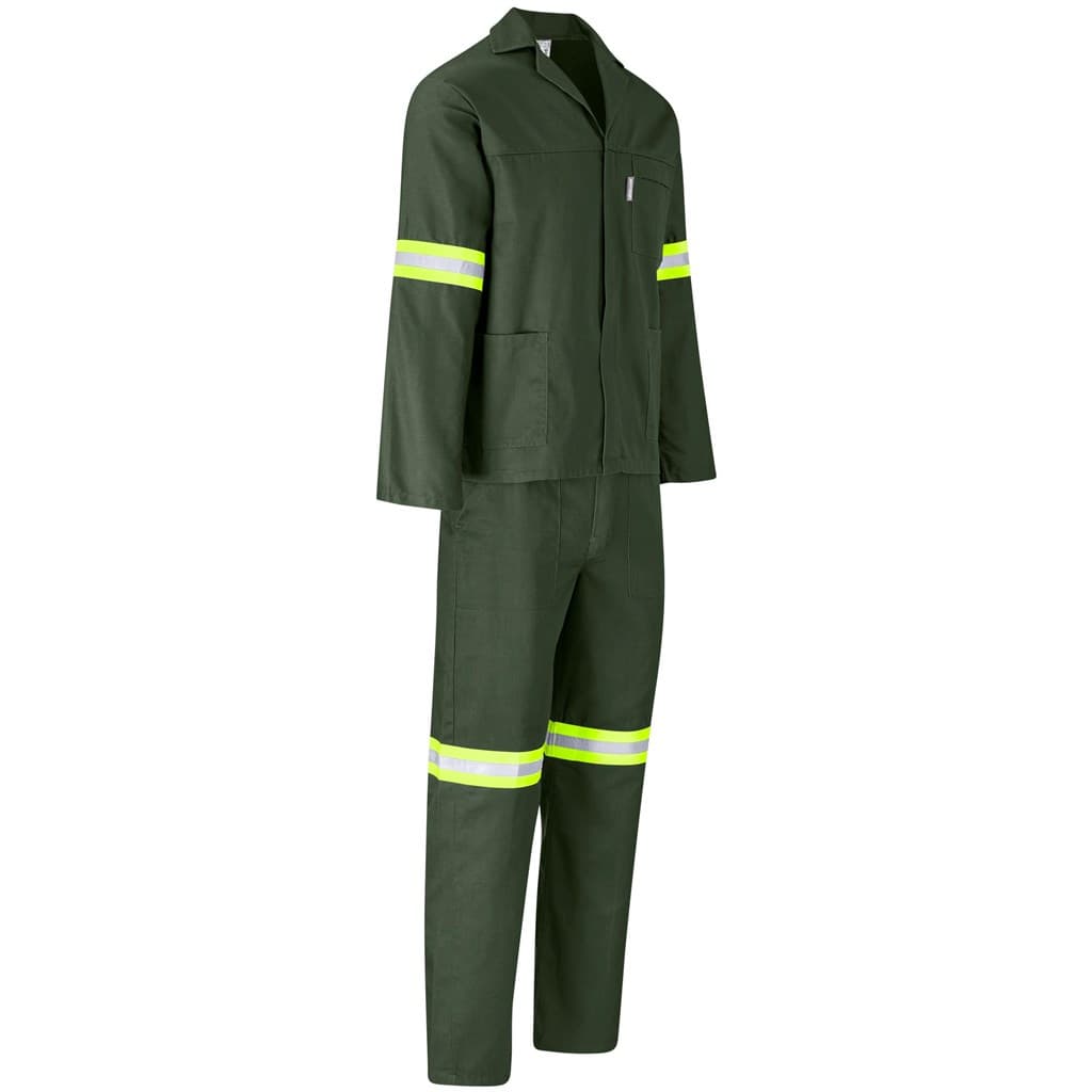 Acid Resistant Polycotton Conti Suit – Reflective Arm & Legs – Yellow Tape thumbnail 6