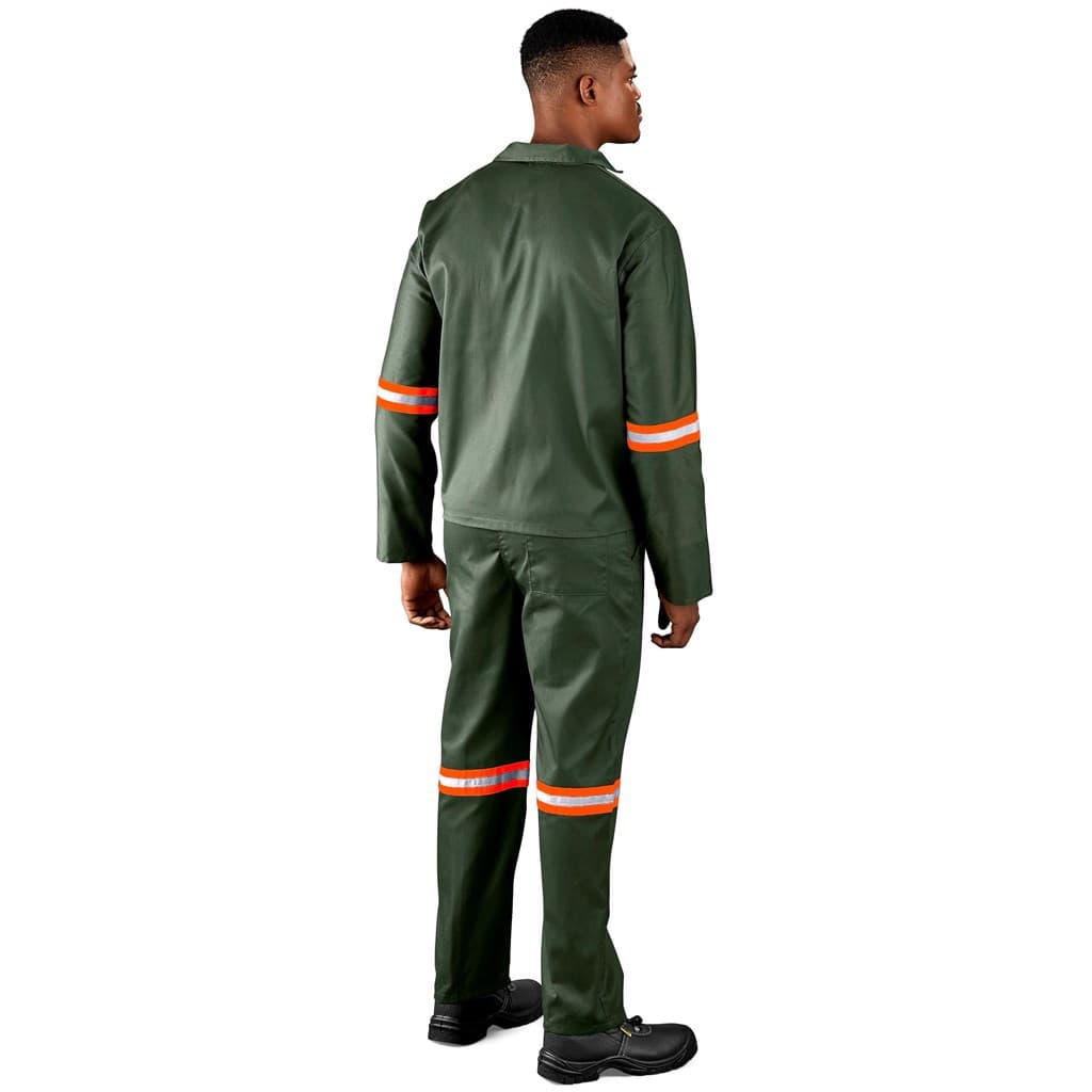 Acid Resistant Polycotton Conti Suit – Reflective Arm & Legs – Orange Tape thumbnail 3