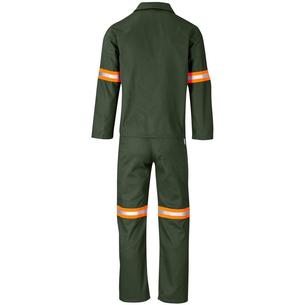 Acid Resistant Polycotton Conti Suit – Reflective Arm & Legs – Orange Tape thumbnail 5