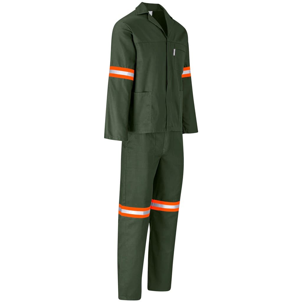 Acid Resistant Polycotton Conti Suit – Reflective Arm, Legs & Back – Orange Tape thumbnail 5