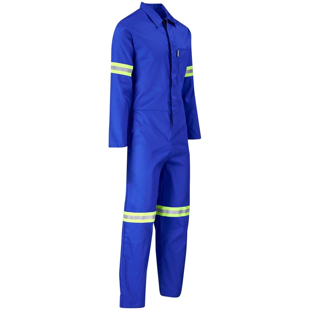 Safety Polycotton Boiler Suit – Reflective Arms Legs & Back – Yellow Tape thumbnail 7