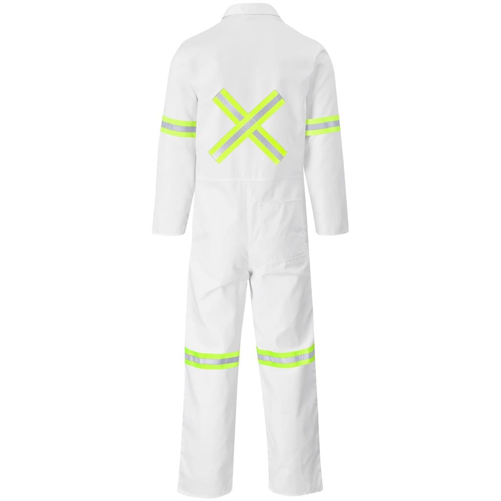 Safety Polycotton Boiler Suit – Reflective Arms Legs & Back – Yellow Tape thumbnail 8