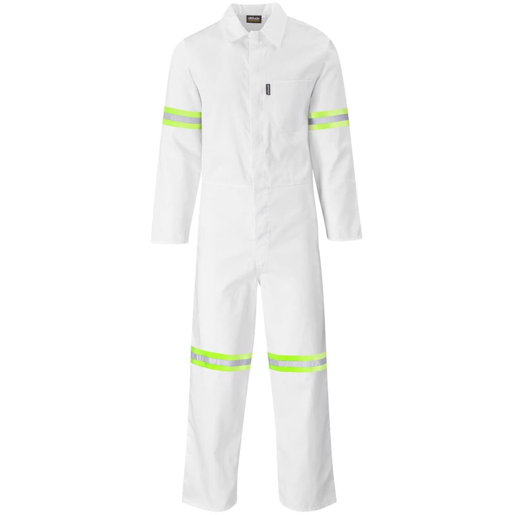 Safety Polycotton Boiler Suit – Reflective Arms Legs & Back – Yellow Tape thumbnail 9