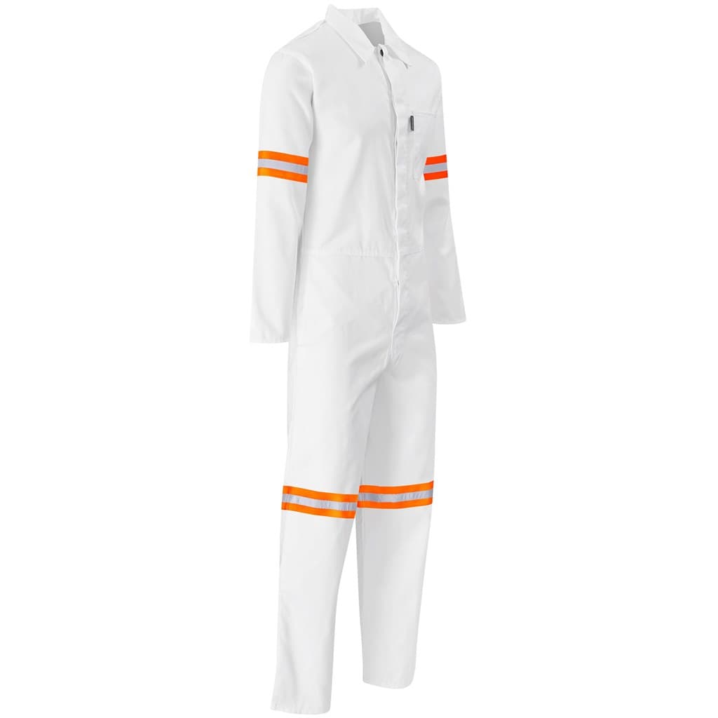 Safety Polycotton Boiler Suit – Reflective Arms Legs & Back – Orange Tape thumbnail 11