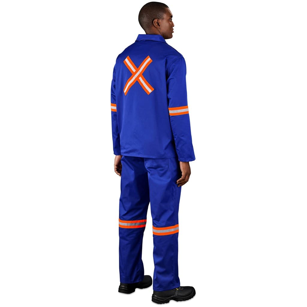Site Premium Polycotton Jacket – Reflective Arms & Back – Orange Tape thumbnail 3