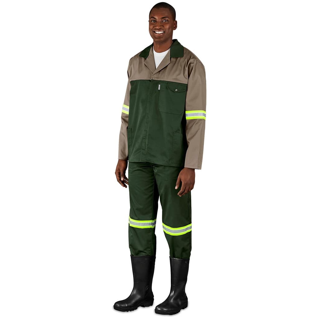 Site Premium Two-Tone Polycotton Jacket – Reflective Arms – Yellow Tape thumbnail 3