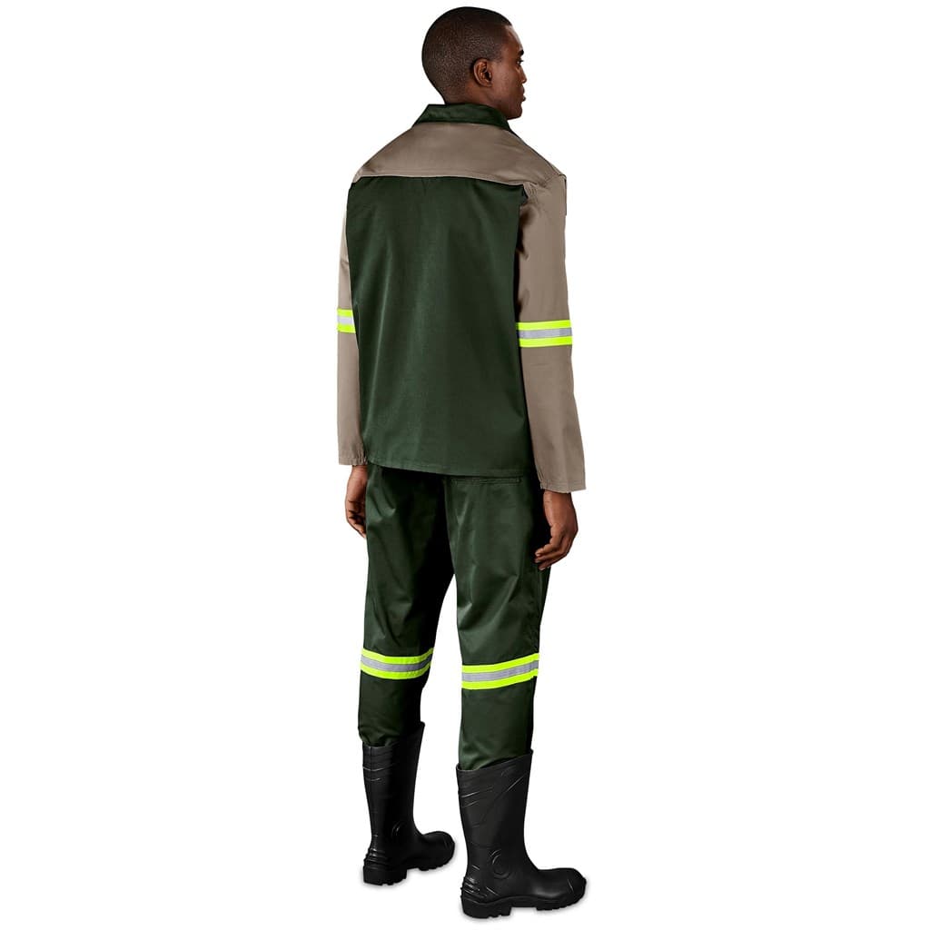 Site Premium Two-Tone Polycotton Jacket – Reflective Arms – Yellow Tape thumbnail 2