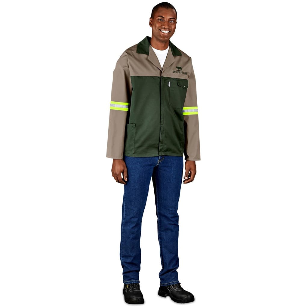 Site Premium Two-Tone Polycotton Jacket – Reflective Arms – Yellow Tape thumbnail 8