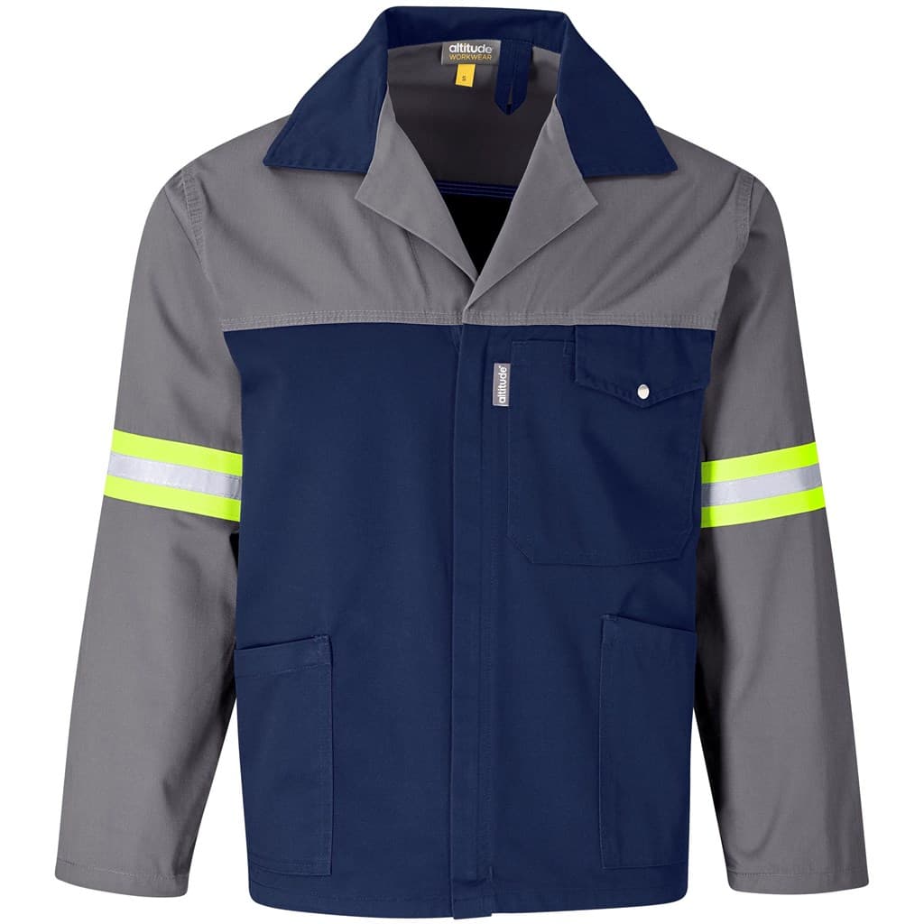 Site Premium Two-Tone Polycotton Jacket – Reflective Arms – Yellow Tape thumbnail 13