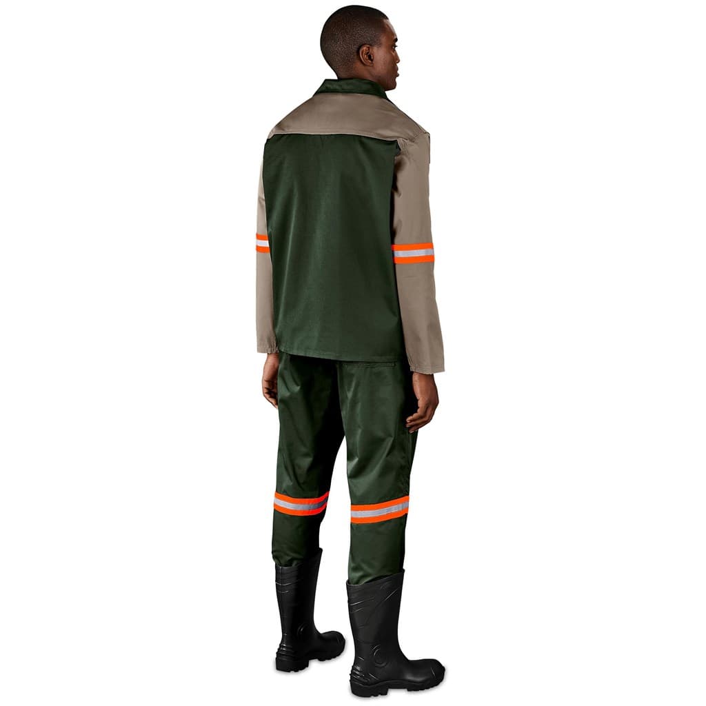 Site Premium Two-Tone Polycotton Jacket – Reflective Arms – Orange Tape thumbnail 5