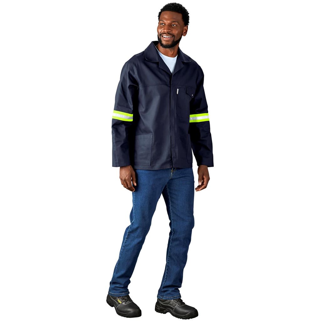 Artisan Premium 100% Cotton Jacket – Reflective Arms – Yellow Tape
