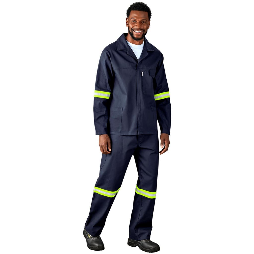 Artisan Premium 100% Cotton Jacket – Reflective Arms & Back – Yellow Tape thumbnail 12