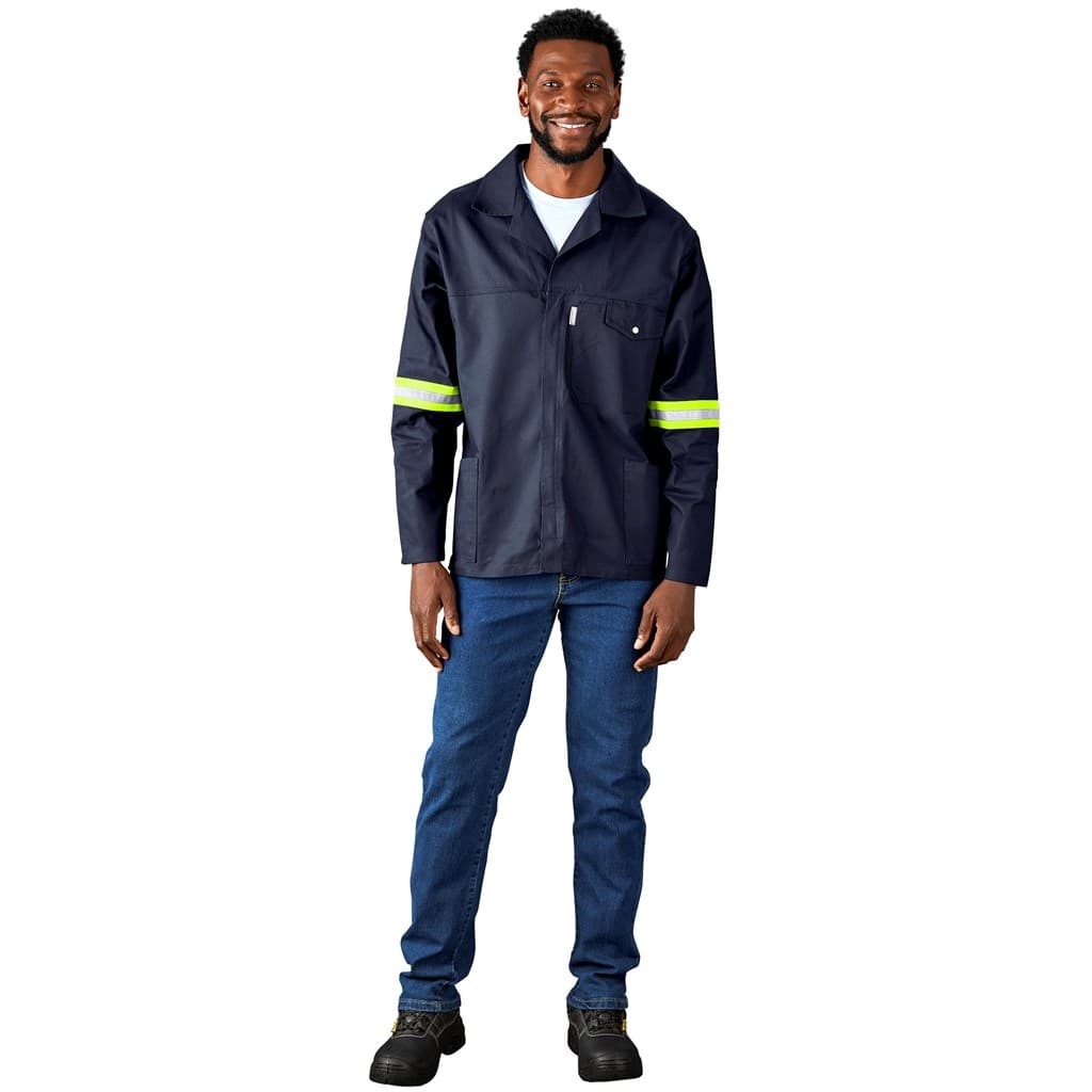 Artisan Premium 100% Cotton Jacket – Reflective Arms & Back – Yellow Tape thumbnail 17