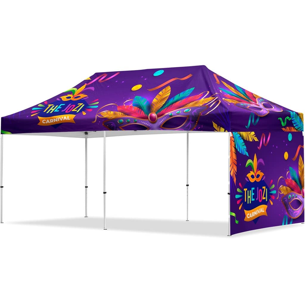 Coated Steel Sublimated Gazebo 6m x 3m –  1 Short Full-Wall Skin thumbnail 7