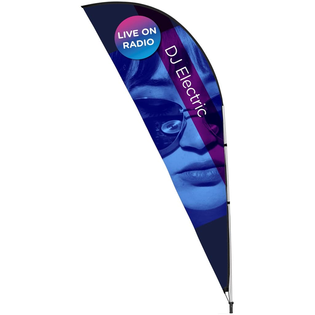 Legend 3M Sublimated Sharkfin Double-Sided Flying Banner – 1 complete unit thumbnail 2