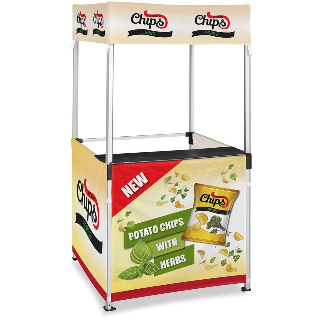 Ovation Sublimated Gazebo 1m X 1m Kiosk – 3 Half-Wall Skins thumbnail 6