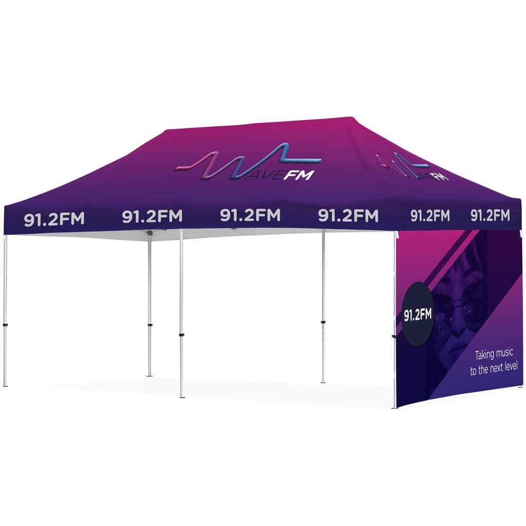 Ovation Sublimated Gazebo 6m X 3m – 1 Short Full-Wall Skin thumbnail 4