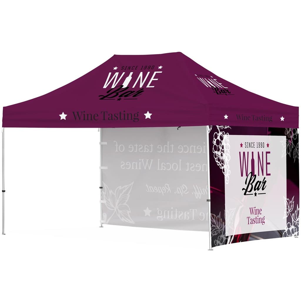 Ovation Sublimated Gazebo 4.5m X 3m – 1 Long Full-Wall Skin – 1 Short Full-Wall Skin thumbnail 2