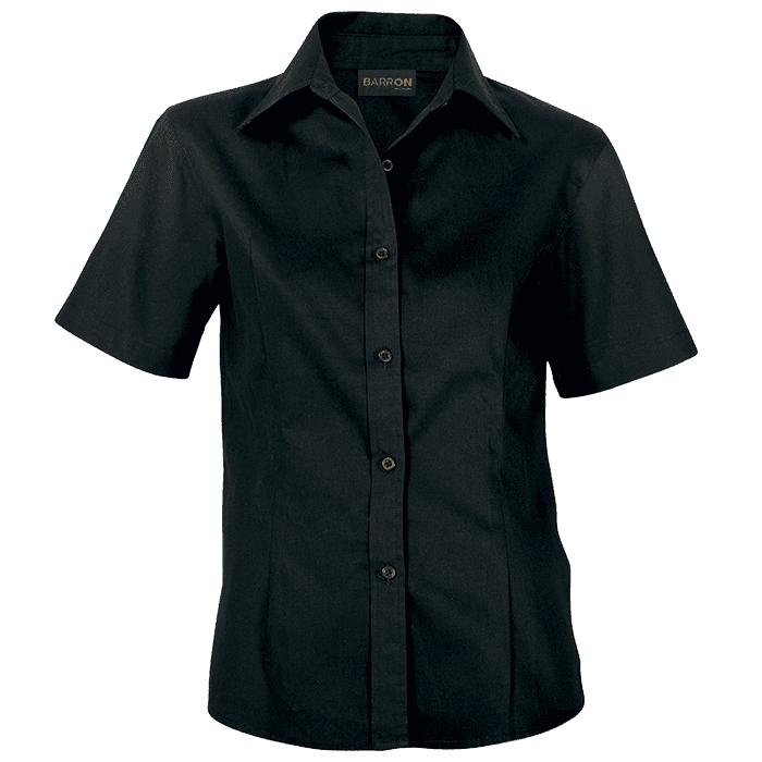 Brushed Cotton Twill Blouse Short Sleeve Ladies thumbnail 4