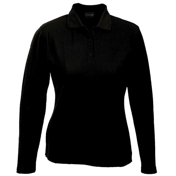 175g Pique Knit Long Sleeve Golfer Ladies thumbnail 3