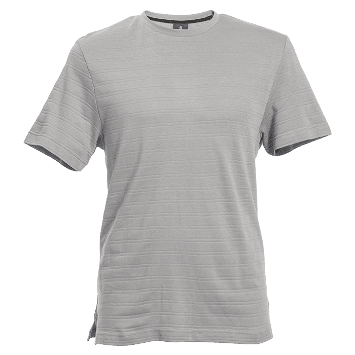 170g Pique Knit Jacquard Stripe T-Shirt thumbnail 5