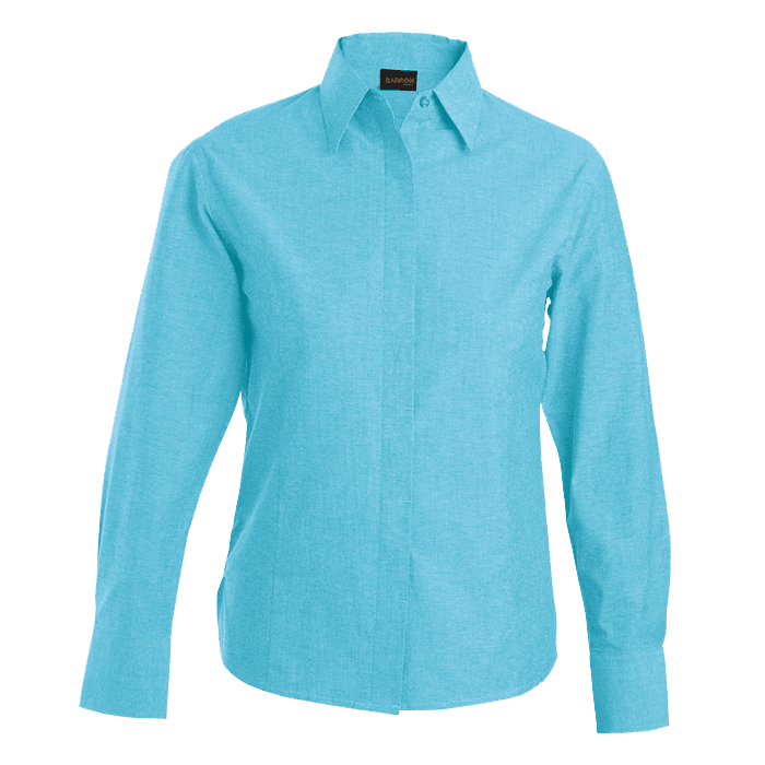 Oxford Blouse Long Sleeve Ladies thumbnail 4