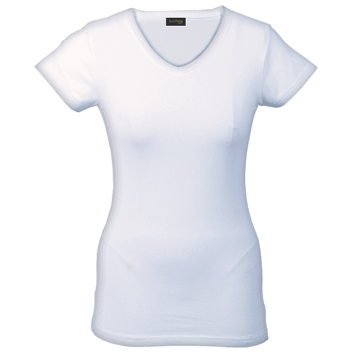 170g Slim Fit V-Neck T-Shirt Ladies