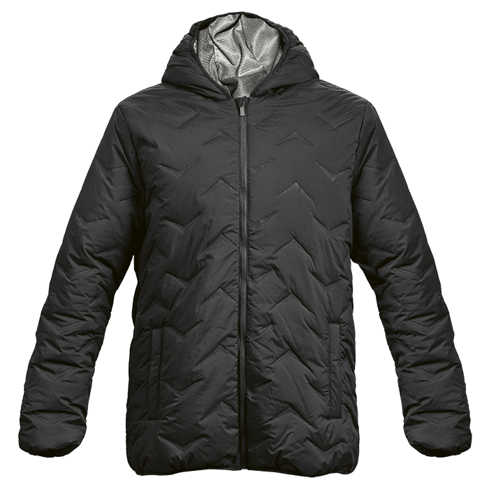 Mock-Quilt Hooded Puffer Mens