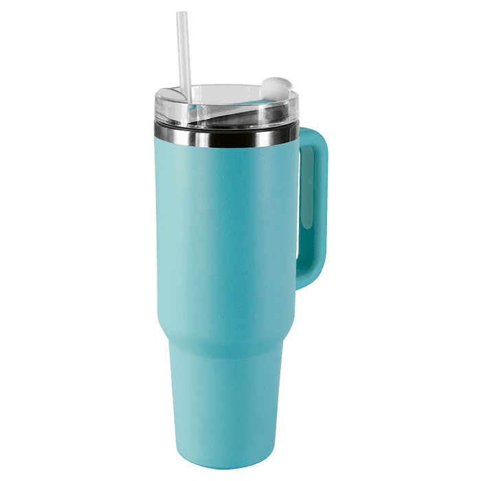 1.2L Double Walled Travel Mug with Straw thumbnail 6