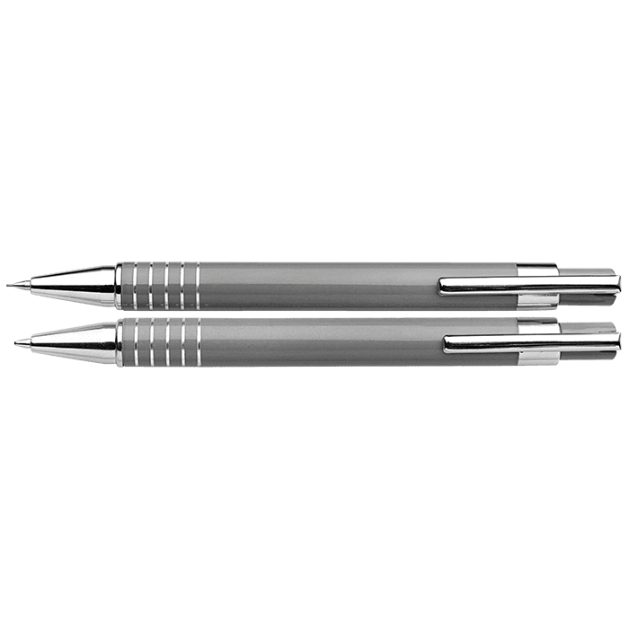 Lacquered Barrel Matching Ballpoint Pen and Clutch Pencil Se