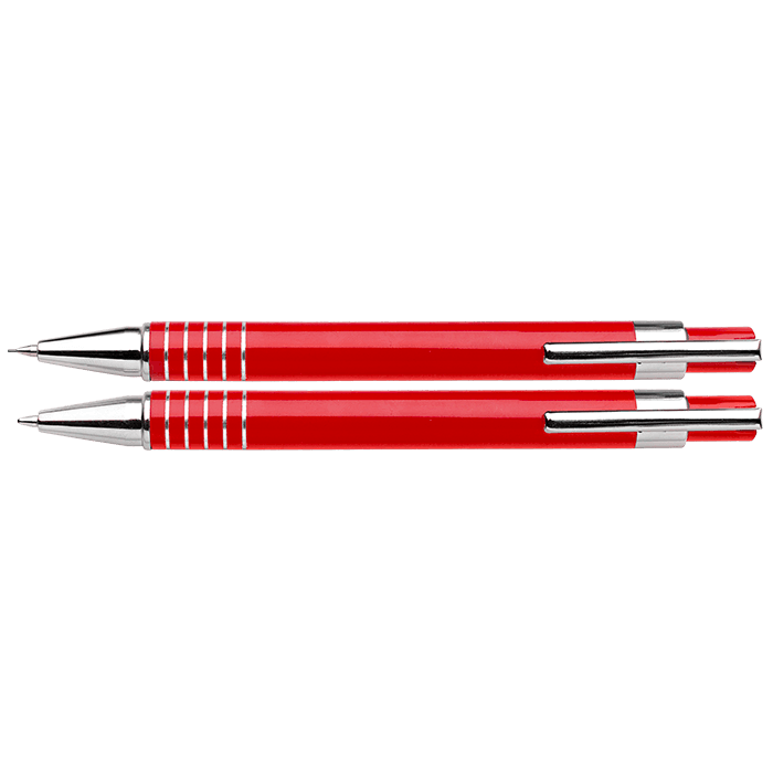 Lacquered Barrel Matching Ballpoint Pen and Clutch Pencil Se thumbnail 2