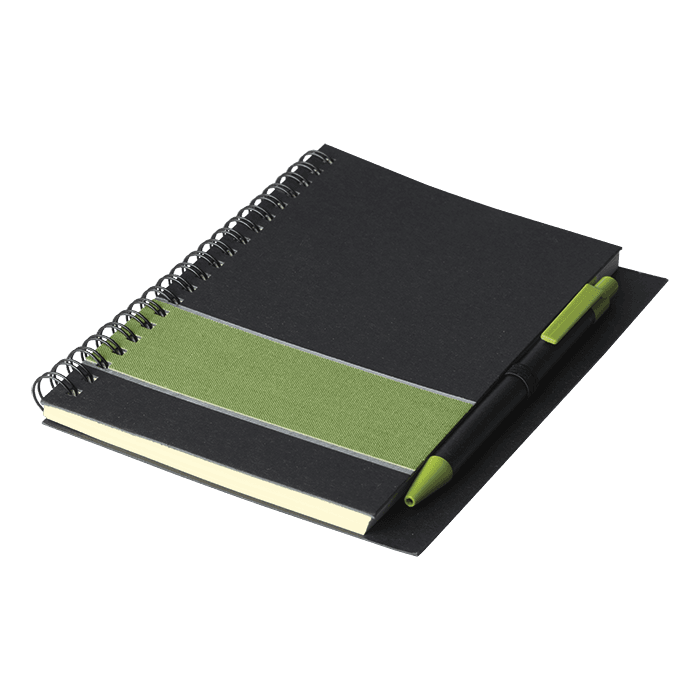 Coloured Stripe Notebook with Pen thumbnail 2