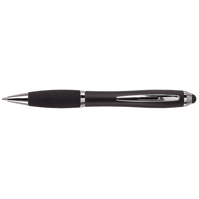 Ballpoint with Rubber Grip and Stylus
