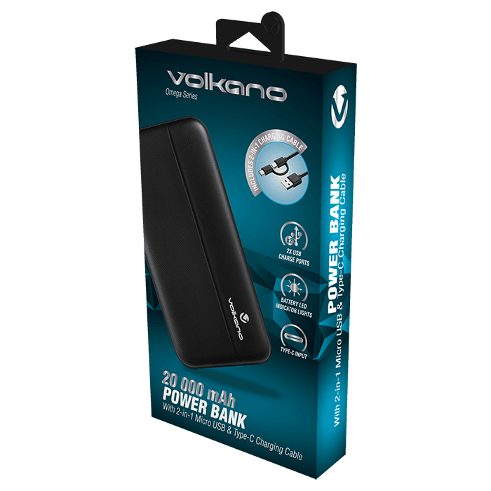 Volkano Omega Series 20000 mAh Power Bank