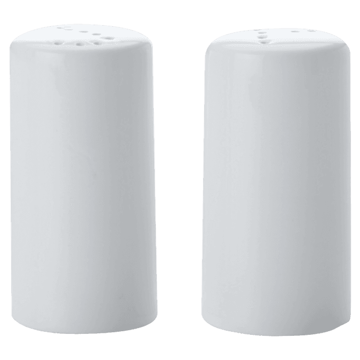 White Basics Cylindrical Salt & Pepper