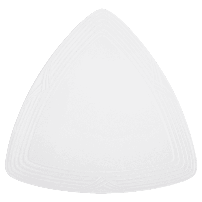 Arctic White Triangle Plate