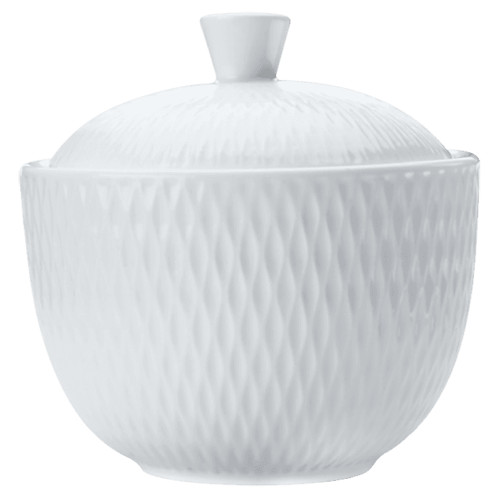 White Basics Diamonds Sugar Bowl